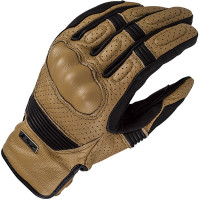 LS2 Duster Leather Gloves - Tobacco / Black