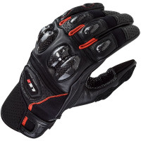 LS2 Spark 2 Leather Gloves - Black / Red