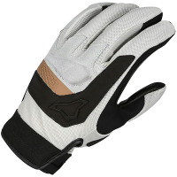 Macna Congra Leather Gloves - Light Grey / Black / Bronze