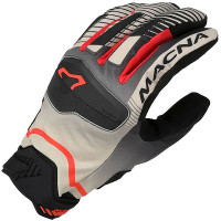 Macna Lithic Textile Gloves - Black / Brown / Red