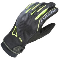 Macna Crew RTX Textile Gloves - Black / Fluo Yellow