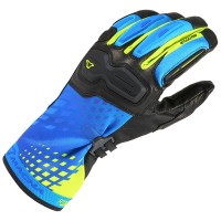 Macna Terra RTX Gloves - Black / Blue / Neon Yellow