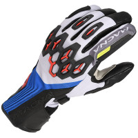 Macna Brawler RTX Textile Gloves - White / Red / Blue