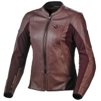 Macna Ladies Tequilla Leather Jacket - Dark Pink