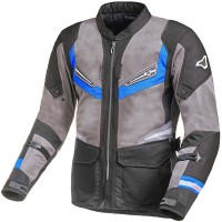 Macna Aerocon Textile Jacket - Black / Dark Grey / Blue