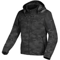 Macna Racoon Textile Jacket - Black / Grey Camo