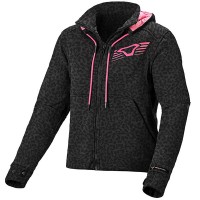 Macna Ladies  District Hoodie - Dark Grey / Black Panther