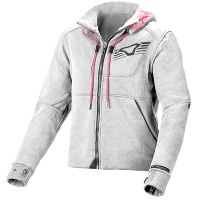 Macna Ladies  District Hoodie - Light Grey