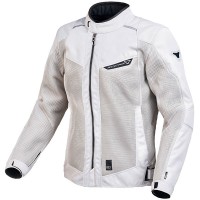 Macna Ladies Empire Textile Jacket - Light Grey