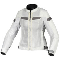 Macna Ladies Velotura Textile Jacket - Light Grey