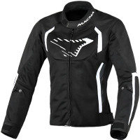 Macna Ladies Grisca Textile Jacket - Black / White