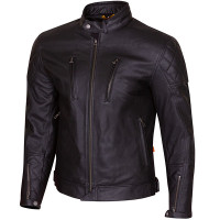 Merlin Wishaw Signature D3O Leather Jacket - Black