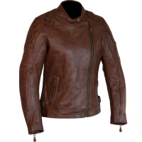 Merlin Ladies Bristol Cafe D3O Leather Jacket - Brown