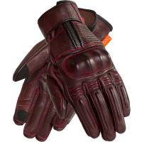 Merlin Glory D3O Leather Gloves - Oxblood