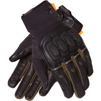 Merlin Jura Hydro D3O Leather Gloves - Black / Dark Green