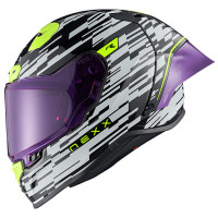 Nexx X.R3R Carbon - Glitch Racer White / Neon