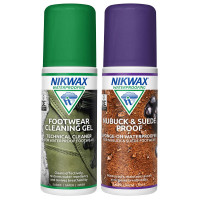 Nikwax Twin Pack Footwear Cleaning Gel / Nubuck & Suede Proof 300ml