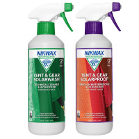 Nikwax Tent & Gear Solarwash / Solarproof Twin Pack 2 x 500ml