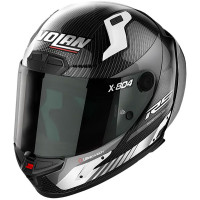 Nolan X-804 RS Ultra Carbon - Hot Lap Carbon / White