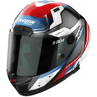 Nolan X-804 RS Ultra Carbon - Maven Carbon / White / Blue / Red