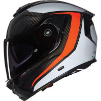 Nolan X-903 Ultra Carbon Intrigo - Carbon / Orange / White