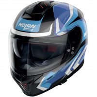 Nolan N80-8 N-Com - Rumble Metal Black / Blue