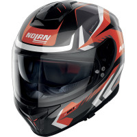 Nolan N80-8 N-Com - Rumble Metal Black / White / Red