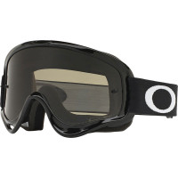 Oakley XS Youth O Frame Sand MX Goggles - Jet Black With Clear & Dark Grey Lens