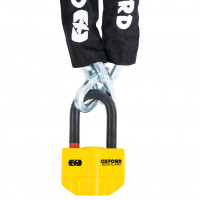 Oxford Boss Alarm 14mm Chain Lock - Yellow