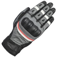 Oxford Hawker Leather Gloves - Charcoal / Black