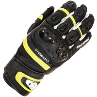 Oxford Cypher 1.0 Short Leather Gloves - Black / Yellow / White