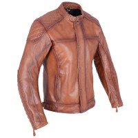 Oxford Hampton Leather Jacket - Bourbon