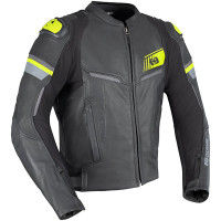 Oxford Cypher 1.0 Leather Jacket - Black / Yellow