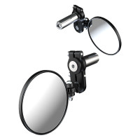 Oxford Fold-Away Bar End Mirror - Black