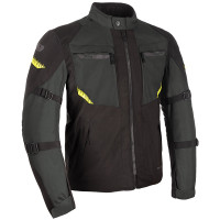 Oxford Toronto 1.0 Dry2Dry Textile Jacket - Black / Green / Fluo