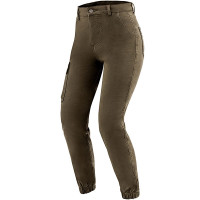 Ozone Jane Ladies Jogger Fit Aramid Denim Riding Jeans - Olive