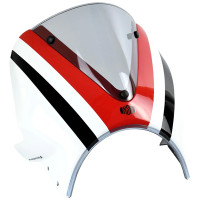 Pyramid Fly Screen Dynamic White Scheme - Yamaha XSR 900 (20>21)