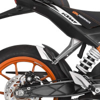 Pyramid Hugger Extension Matt Black - KTM Duke 125 / 200 / 390 (12>16)