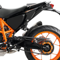 Pyramid Hugger Extension Matt Black - KTM 690 Duke / R (12>)