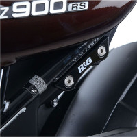 R&G Racing Black Rear Footrest Plate (Pair) - Kawasaki Z900