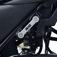 R&G Racing Black Rear Footrest Plate (LHS) - Suzuki SV650