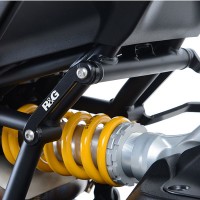 R&G Racing Black Rear Footrest Plate (LHS) - Ducati Monster 1200R