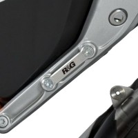 R&G Racing Silver Rear Footrest Plate (LHS) - KTM 690 Duke / R