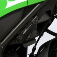 R&G Racing Black Rear Footrest Plate (LHS) - Kawasaki Ninja 300