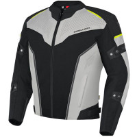 Rebelhorn Hiflow IV Textile Jacket - Black / Silver / Flo Yellow