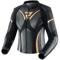 Rebelhorn Ladies Rebel Leather Jacket - Black / Gold