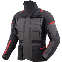 Rebelhorn Cubby V Textile Jacket - Black / Anthracite / Red