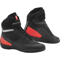 Rev'it Mission Textile Boots - Black / Neon Red