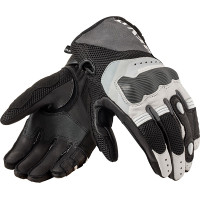 Rev'it Blaze Leather Gloves - Grey / White