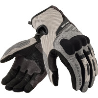 Rev'it Cavern Textile Gloves - Light Grey / Black